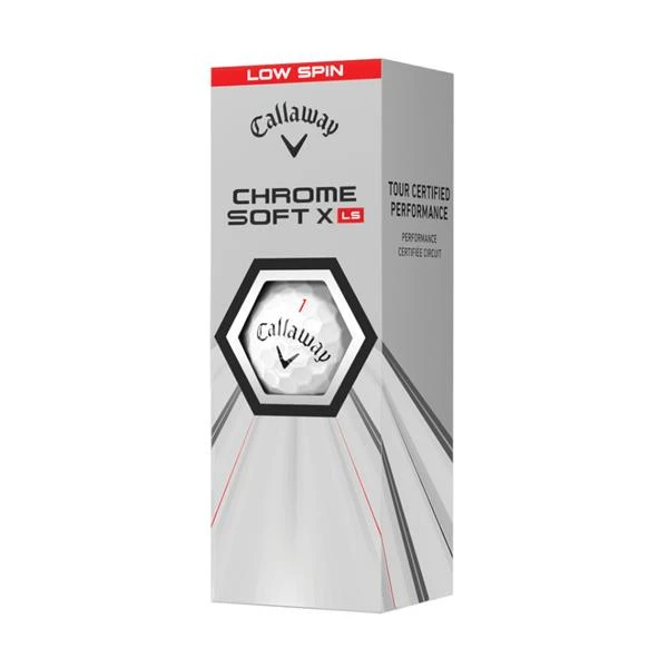 Callaway Chromesoft X LS Golf Ball Dozens White 4 Callaway Chromesoft X LS Golf Ball Dozens White - Image 4