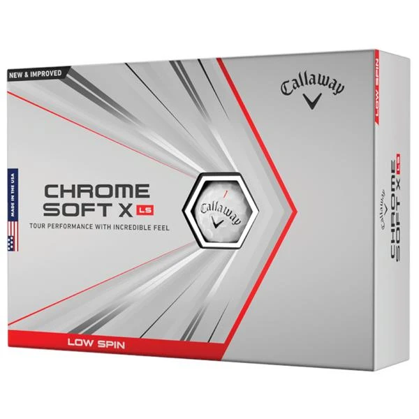Callaway Chromesoft X LS Golf Ball Dozens White 1 Callaway Chromesoft X LS Golf Ball Dozens White