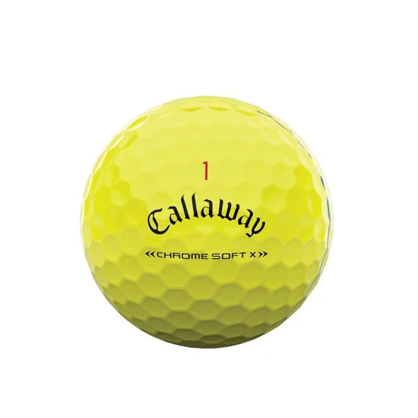 Callaway Chrome Soft X Triple Track Balls Yellow 2 Callaway Chrome Soft X Triple Track Balls Yellow - Image 2