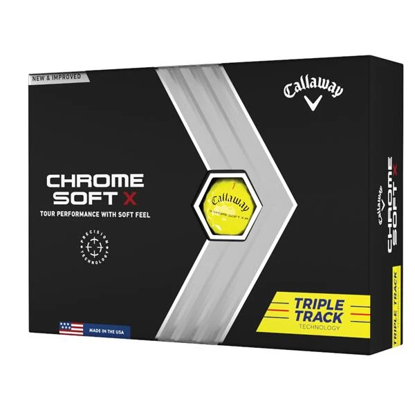 Callaway Chrome Soft X Triple Track Balls Yellow 1 Callaway Chrome Soft X Triple Track Balls Yellow