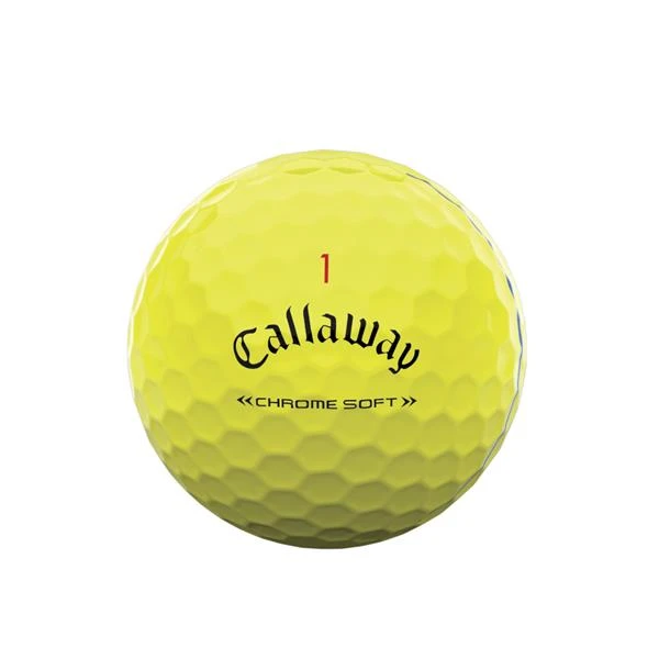 Callaway Chrome Soft Triple Track Balls Yellow 2 Callaway Chrome Soft Triple Track Balls Yellow - Image 2
