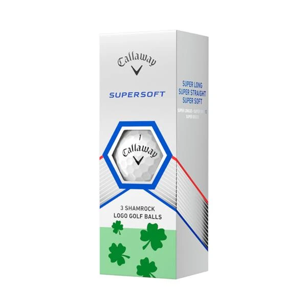 Callaway Supersoft 23 Shamrock Golf Balls Dozen White 4 Callaway Supersoft 23 Shamrock Golf Balls Dozen White - Image 4