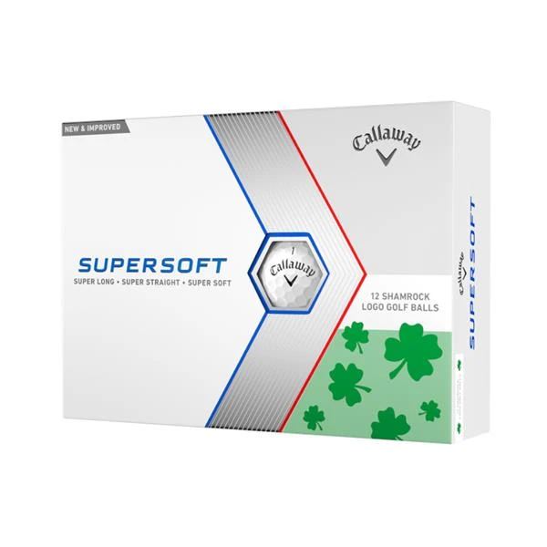 Callaway Supersoft 23 Shamrock Golf Balls Dozen White 1 Callaway Supersoft 23 Shamrock Golf Balls Dozen White