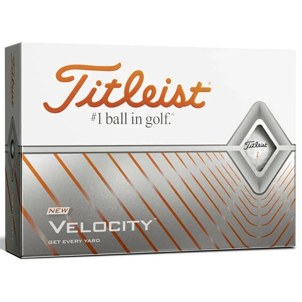 Titleist Velocity Golf Balls Dozen White 1 Titleist Velocity Golf Balls Dozen White