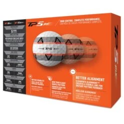TaylorMade TP5 Pix 2.0 Golf Balls Dozen White -Srixon Sales Store TA21D0103001 2 L