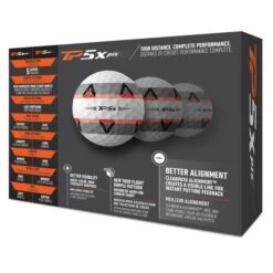 TaylorMade TP5x Pix 2.0 Golf Balls Dozen White -Srixon Sales Store TA21D0105001 2 L