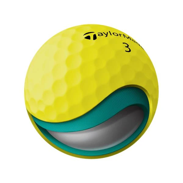TaylorMade Soft Response 22 Golf Ball Dozen Yellow 3 TaylorMade Soft Response 22 Golf Ball Dozen Yellow - Image 3