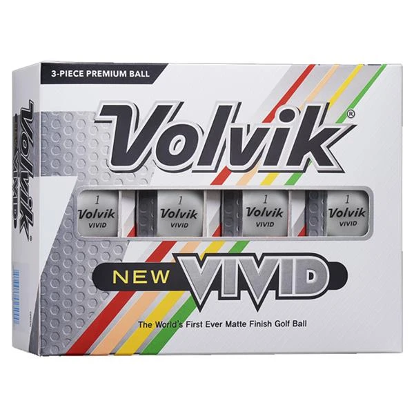 VIVID Mat Coloured Balls Dozen White 1 VIVID Mat Coloured Balls Dozen White