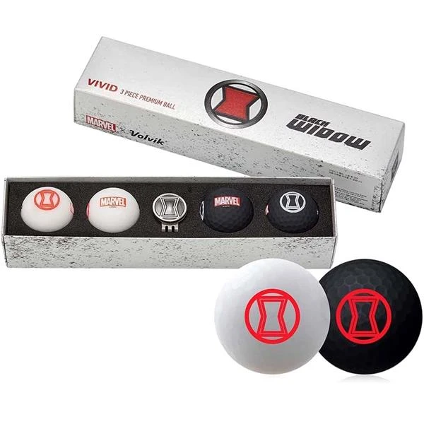 Volvik Vivid 4 Ball + Marker Black Widow ONE 1 Volvik Vivid 4 Ball + Marker Black Widow ONE